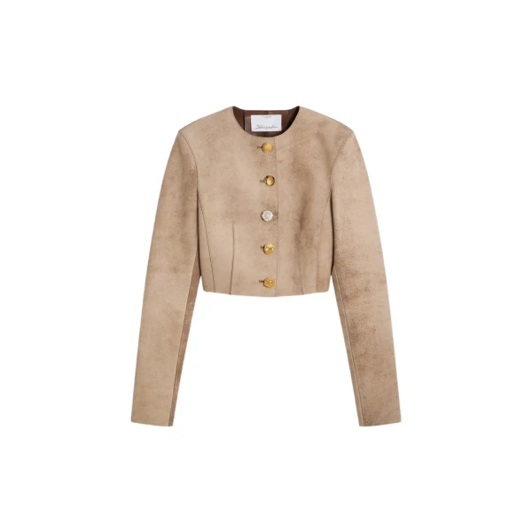 Schiaparelli Collarless Short Jacket Jackets in Schiaparelli Authentic Luxury Fashion at Coveti
