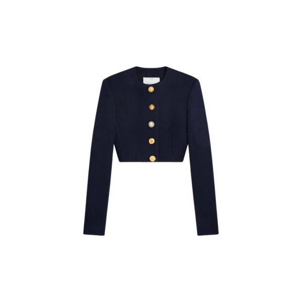 Schiaparelli Collarless Short Jacket Jackets in Schiaparelli Authentic Luxury Fashion at Coveti