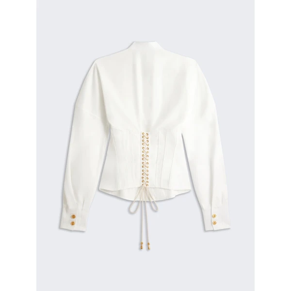 Schiaparelli Corset Shirt Tops in Schiaparelli Authentic Luxury Fashion at Coveti