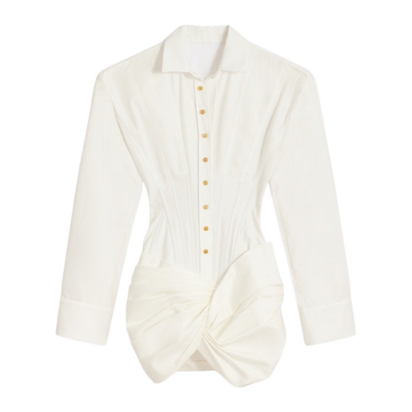 Schiaparelli Corset Shirt Dress Dresses in Schiaparelli Authentic Luxury Fashion at Coveti