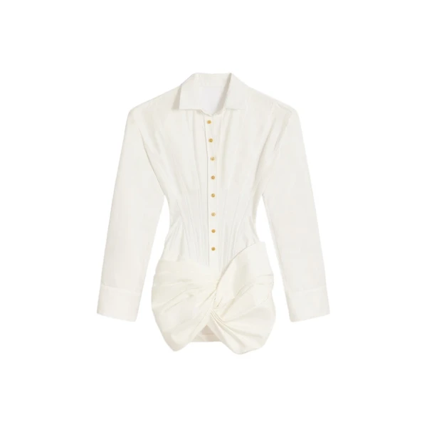 Schiaparelli Corset Shirt Dress Dresses in Schiaparelli Authentic Luxury Fashion at Coveti