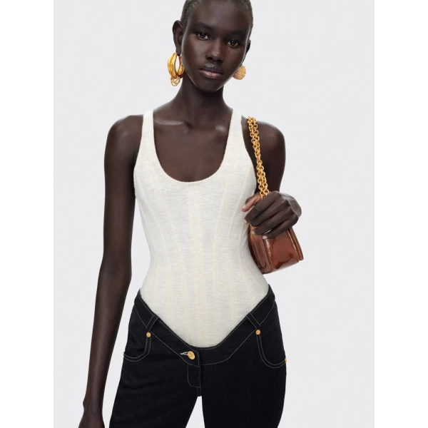Schiaparelli Corseted Bodysuit Bodysuit in Schiaparelli Authentic Luxury Fashion at Coveti
