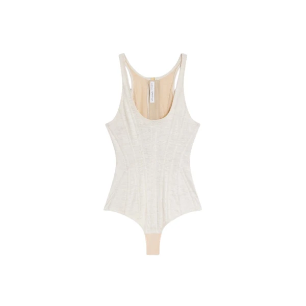 Schiaparelli Corseted Bodysuit Bodysuit in Schiaparelli Authentic Luxury Fashion at Coveti