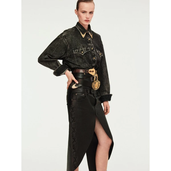 Schiaparelli Cowboy Shirt Tops in Schiaparelli Authentic Luxury Fashion at Coveti