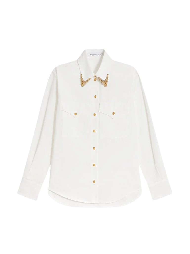 Schiaparelli-Cowboy-Shirt-319090_nobg Schiaparelli Cowboy Shirt Tops in Schiaparelli Authentic Luxury Fashion at Coveti