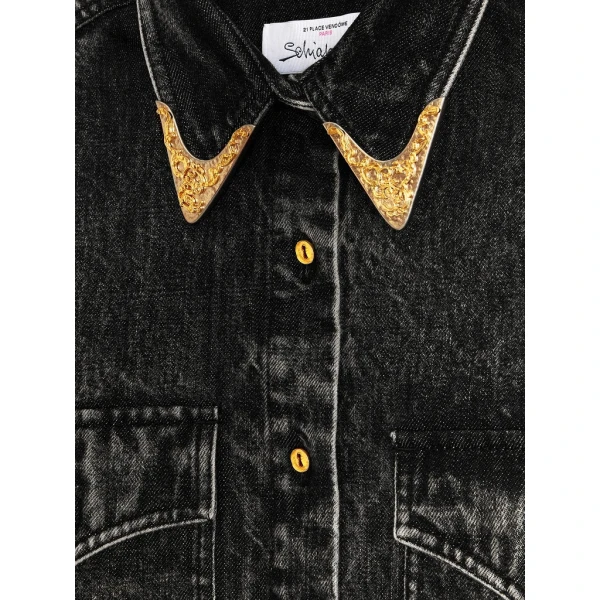 Schiaparelli Cowboy Shirt Tops in Schiaparelli Authentic Luxury Fashion at Coveti