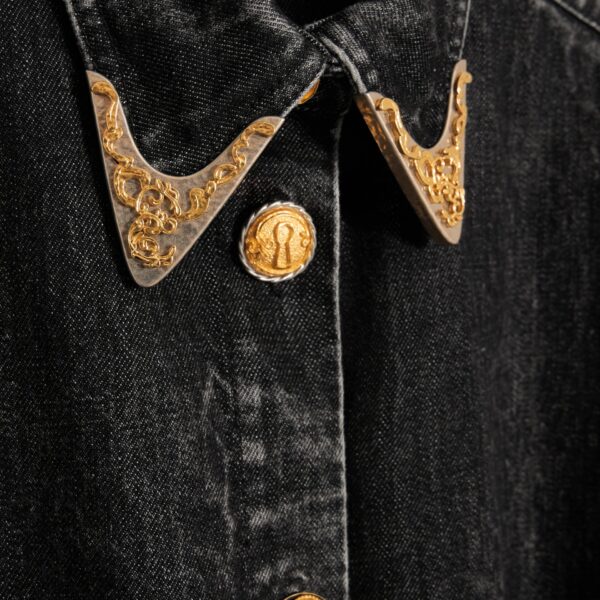 Schiaparelli Cowboy Shirt Dress Dresses in Schiaparelli Authentic Luxury Fashion at Coveti