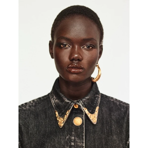Schiaparelli Cowboy Shirt Dress Dresses in Schiaparelli Authentic Luxury Fashion at Coveti