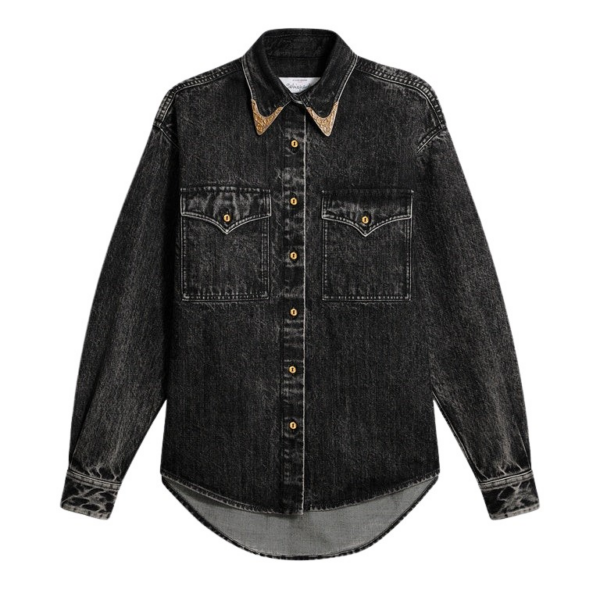 Schiaparelli Cowboy Shirt Tops in Schiaparelli Authentic Luxury Fashion at Coveti