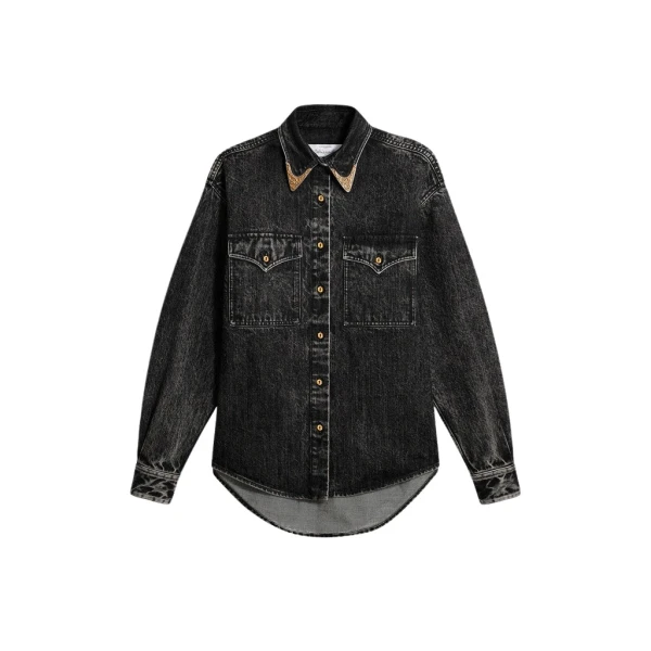 Schiaparelli Cowboy Shirt Tops in Schiaparelli Authentic Luxury Fashion at Coveti
