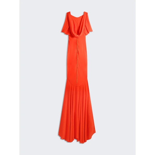 Schiaparelli Cowl Backless Dress Dresses in Schiaparelli Authentic Luxury Fashion at Coveti