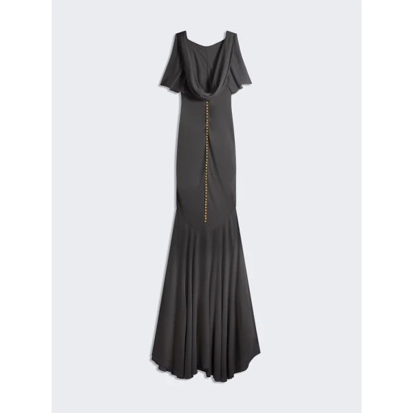 Schiaparelli Cowl Backless Dress Dresses in Schiaparelli Authentic Luxury Fashion at Coveti