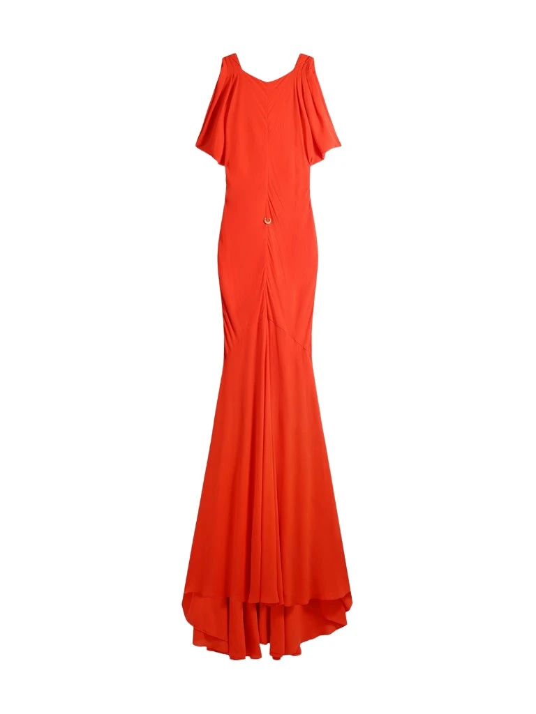 Schiaparelli-Cowl-Backless-Dress-320763_nobg Schiaparelli Cowl Backless Dress Dresses in Schiaparelli Authentic Luxury Fashion at Coveti