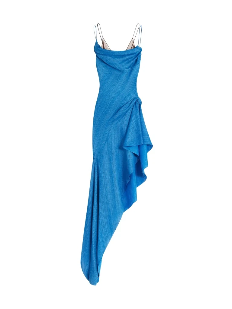 Schiaparelli-Cowl-Bustier-Dress71498_nobg Schiaparelli Cowl Bustier Dress Dresses in Schiaparelli Authentic Luxury Fashion at Coveti