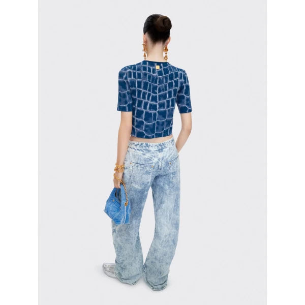 Schiaparelli Crocodile Jacquard Cardigan Knitwear in Schiaparelli Authentic Luxury Fashion at Coveti