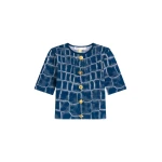 Schiaparelli Crocodile Jacquard Cardigan Knitwear in Schiaparelli Authentic Luxury Fashion at Coveti