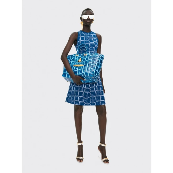 Schiaparelli Crocodile Jacquard Dress Dresses in Schiaparelli Authentic Luxury Fashion at Coveti