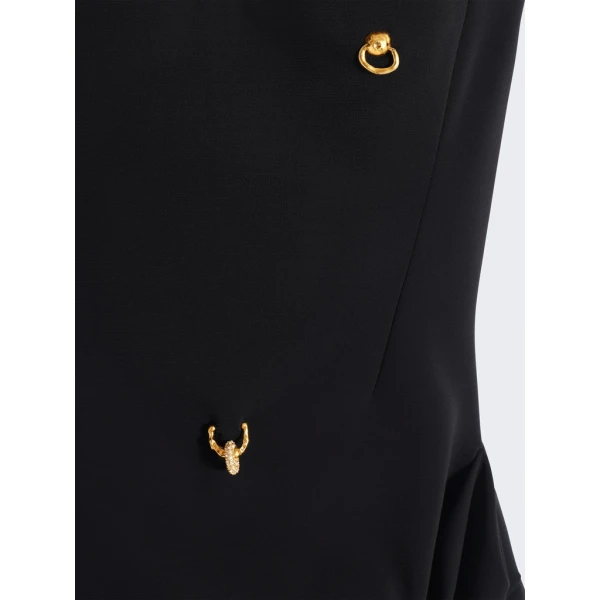 Schiaparelli Crossed Thin Straps Dress Dresses in Schiaparelli Authentic Luxury Fashion at Coveti