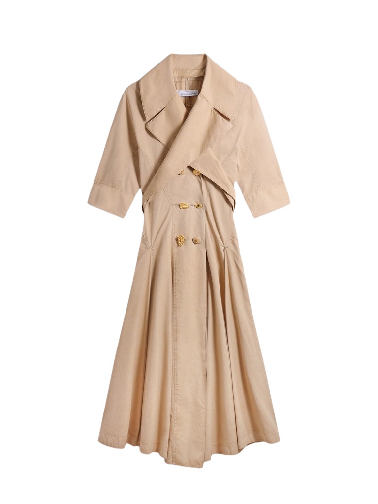 Schiaparelli Crossover Collar Dress Dresses in Schiaparelli Authentic Luxury Fashion at Coveti