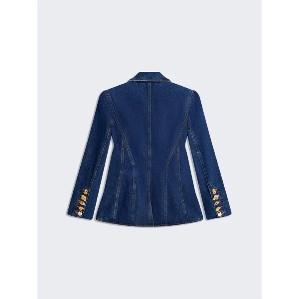 Schiaparelli Denim Basque Jacket Jackets in Schiaparelli Authentic Luxury Fashion at Coveti