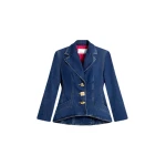 Schiaparelli Denim Basque Jacket Jackets in Schiaparelli Authentic Luxury Fashion at Coveti