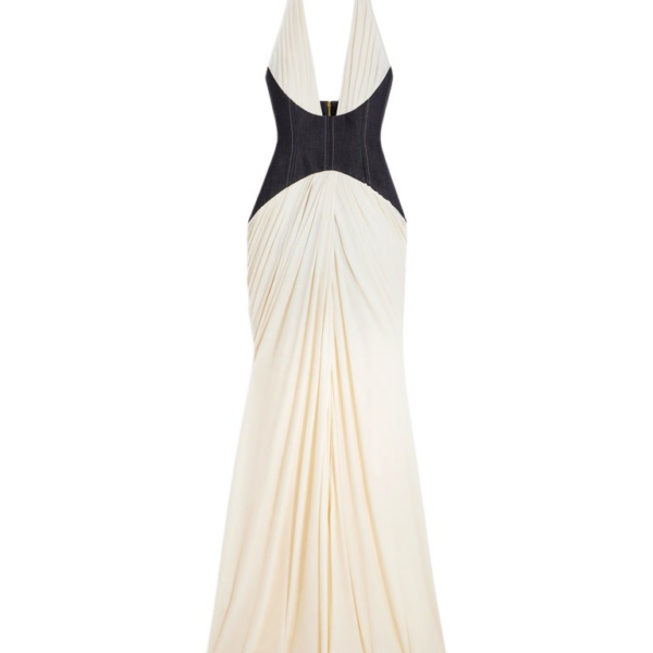 Schiaparelli Denim Bustier Dress Dresses in Schiaparelli Authentic Luxury Fashion at Coveti