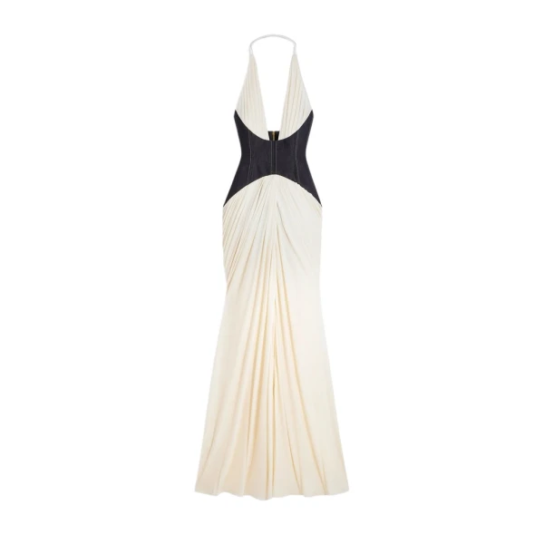 Schiaparelli Denim Bustier Dress Dresses in Schiaparelli Authentic Luxury Fashion at Coveti