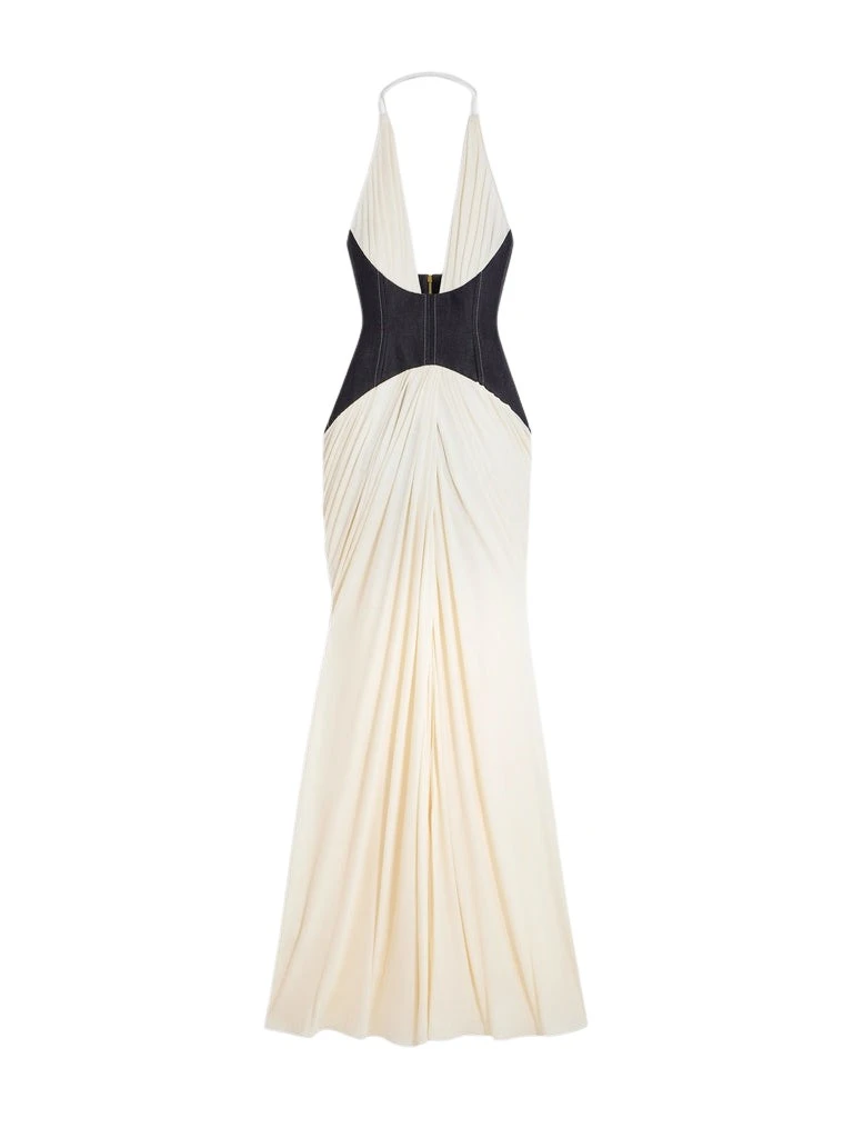 Schiaparelli Denim Bustier Dress Dresses in Schiaparelli Authentic Luxury Fashion at Coveti