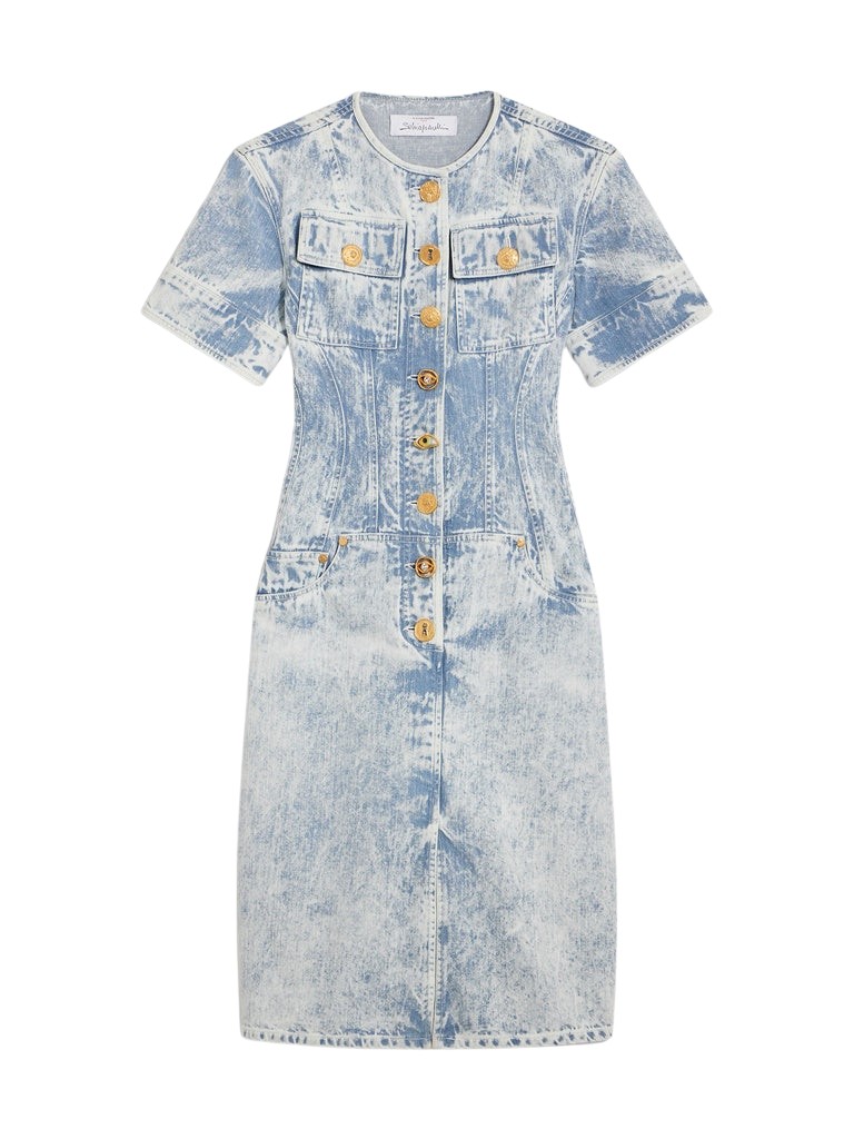 Schiaparelli Denim Corset Dress
