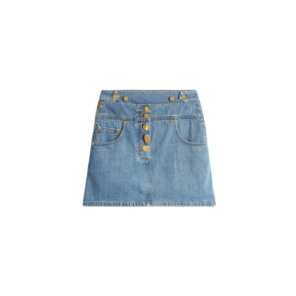 Schiaparelli Denim Miniskirt Skirts in Schiaparelli Authentic Luxury Fashion at Coveti