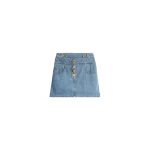 Schiaparelli-Denim-Miniskirt93207_nobg Schiaparelli Denim Miniskirt Skirts in Schiaparelli Authentic Luxury Fashion at Coveti