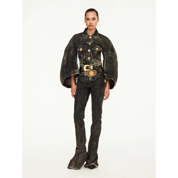 Schiaparelli Dove-Wing Cropped Jacket Jackets in Schiaparelli Authentic Luxury Fashion at Coveti