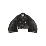 Schiaparelli Dove-Wing Cropped Jacket Jackets in Schiaparelli Authentic Luxury Fashion at Coveti