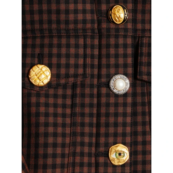 Schiaparelli Dove-Wing Cropped Jacket Jackets in Schiaparelli Authentic Luxury Fashion at Coveti