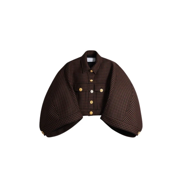Schiaparelli Dove-Wing Cropped Jacket Jackets in Schiaparelli Authentic Luxury Fashion at Coveti