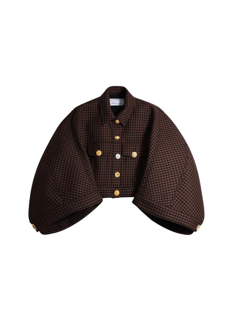 Schiaparelli Dove-Wing Cropped Jacket Jackets in Schiaparelli Authentic Luxury Fashion at Coveti