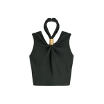 Schiaparelli Draped Bijou Top Tops in Schiaparelli Authentic Luxury Fashion at Coveti