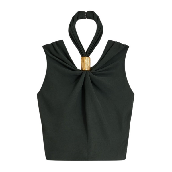 Schiaparelli Draped Bijou Top Tops in Schiaparelli Authentic Luxury Fashion at Coveti