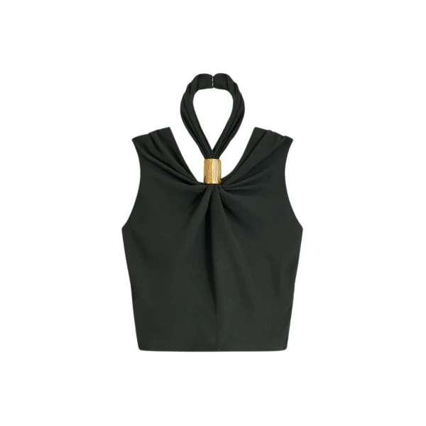 Schiaparelli Draped Bijou Top Tops in Schiaparelli Authentic Luxury Fashion at Coveti