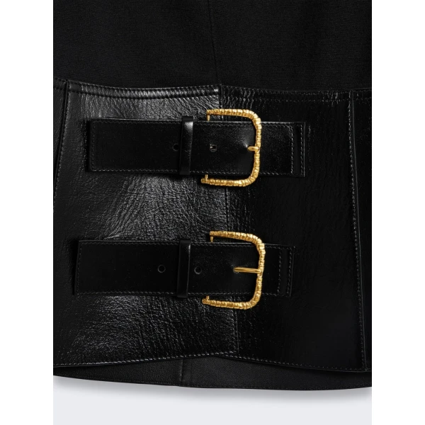 Schiaparelli Dual-Material Cardigan Knitwear in Schiaparelli Authentic Luxury Fashion at Coveti