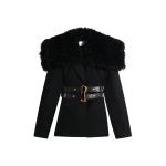 Schiaparelli Dual-Material Tailored Jacket Jackets in Schiaparelli Authentic Luxury Fashion at Coveti