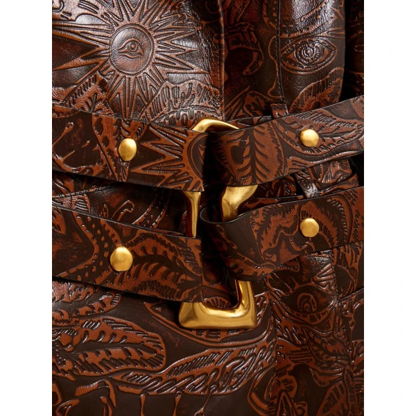 Schiaparelli Embossed Leather Jacket Jackets in Schiaparelli Authentic Luxury Fashion at Coveti