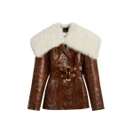 Schiaparelli Embossed Leather Jacket Jackets in Schiaparelli Authentic Luxury Fashion at Coveti
