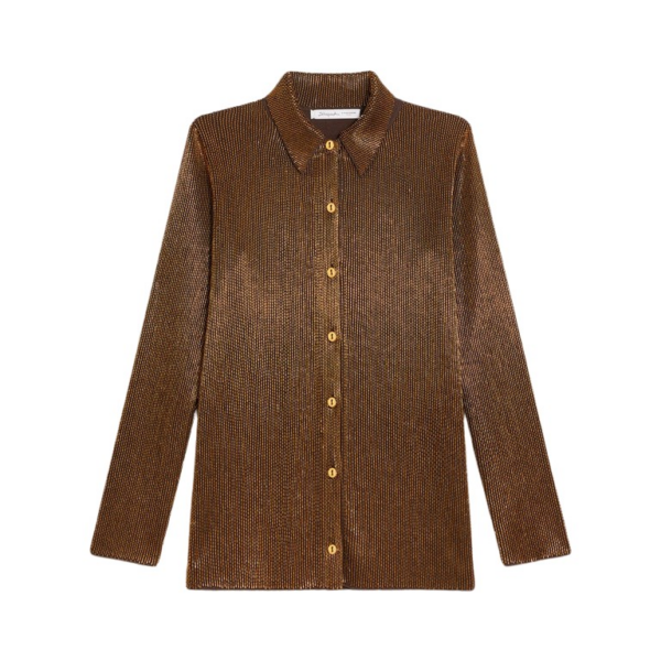 Schiaparelli Embroidered Beads Shirt Tops in Schiaparelli Authentic Luxury Fashion at Coveti