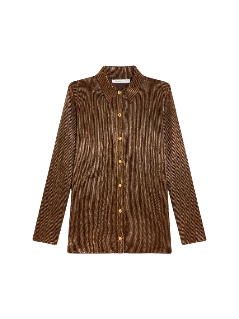 Schiaparelli Embroidered Beads Shirt Tops in Schiaparelli Authentic Luxury Fashion at Coveti