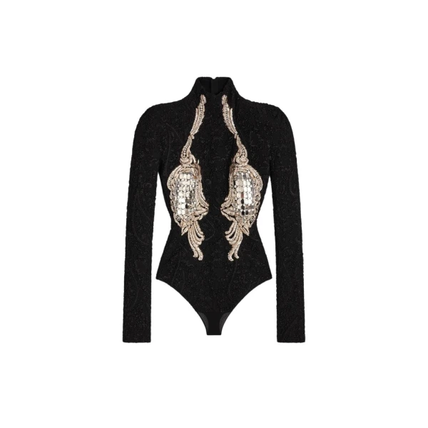 Schiaparelli Embroidered Bodysuit Bodysuit in Schiaparelli Authentic Luxury Fashion at Coveti
