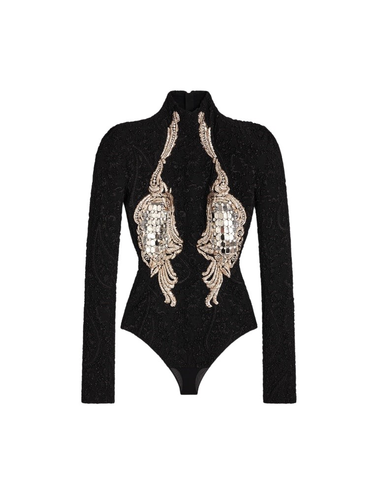 Schiaparelli Embroidered Bodysuit Bodysuit in Schiaparelli Authentic Luxury Fashion at Coveti