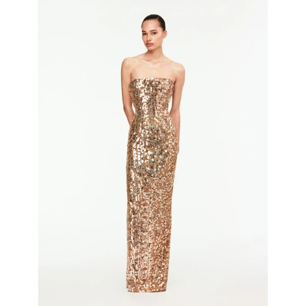 Schiaparelli Embroidered Bustier Dress Dresses in Schiaparelli Authentic Luxury Fashion at Coveti