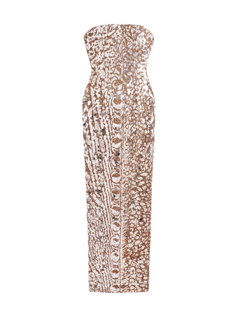 Schiaparelli Embroidered Bustier Dress Dresses in Schiaparelli Authentic Luxury Fashion at Coveti