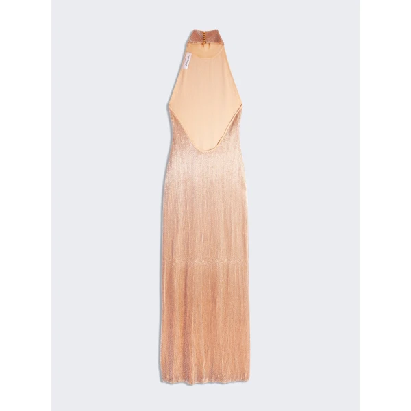 Schiaparelli Embroidered Halter Neck Dress Dresses in Schiaparelli Authentic Luxury Fashion at Coveti